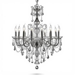 deluxe crystal chandelier set