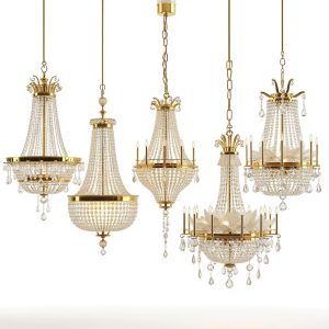 premium 5 piece chandelier set